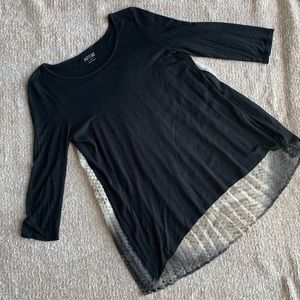 🔴LAST CHANCE! Black top with snake detailed back